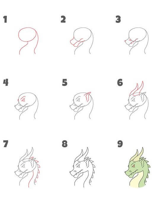 Dragon idea (34) Drawing Ideas