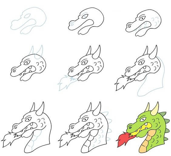 Dragon idea (36) Drawing Ideas