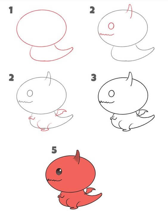 Dragon idea (40) Drawing Ideas