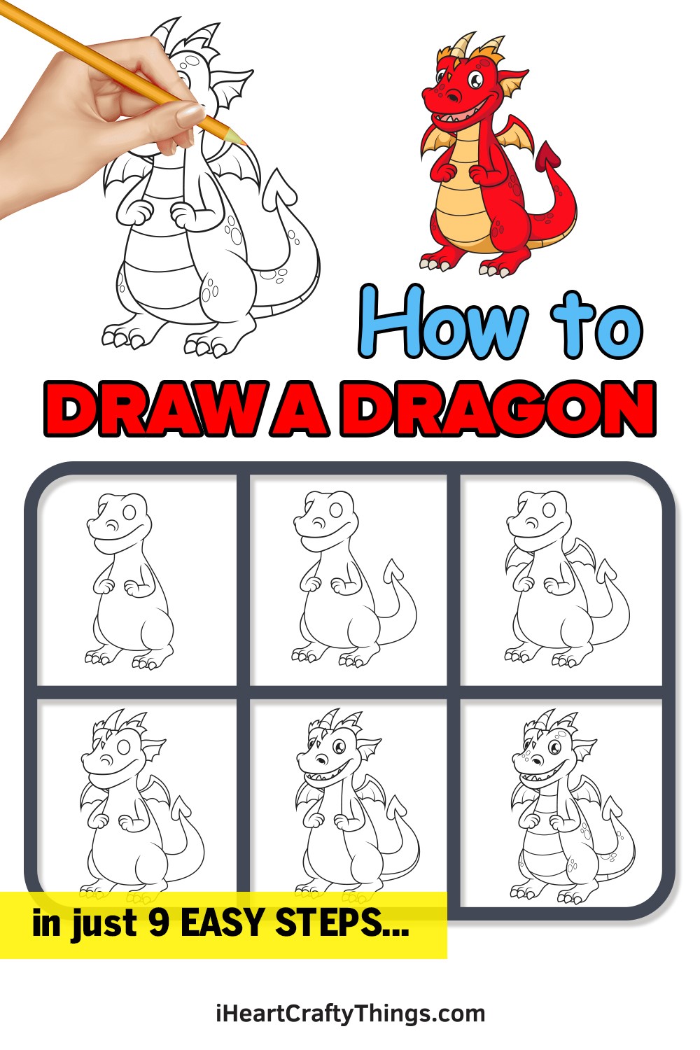 How to draw Dragon idea 6