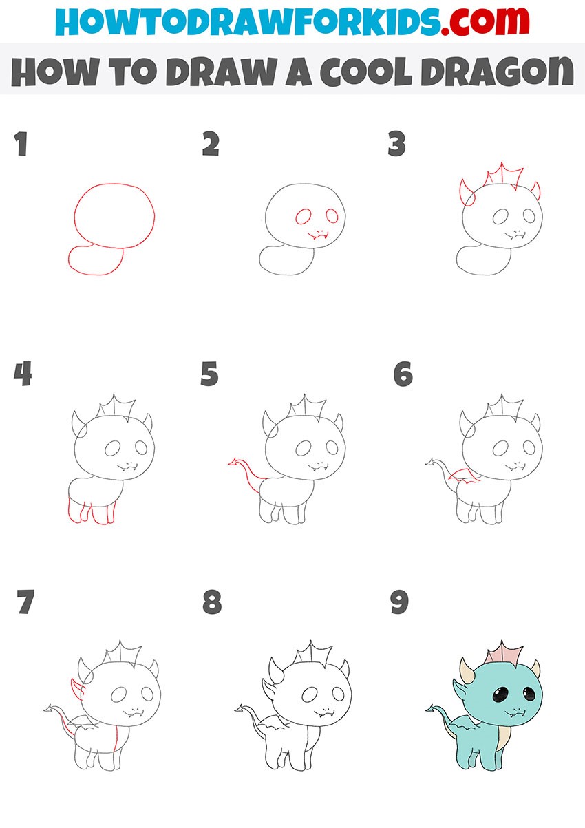 How to draw Dragon idea 9