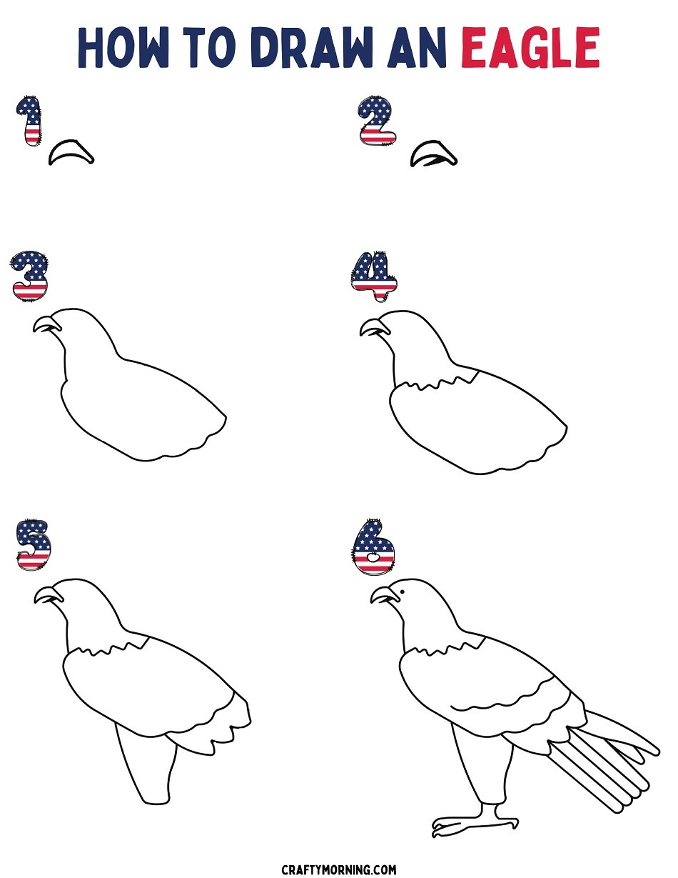 How to draw Eagle idea 7