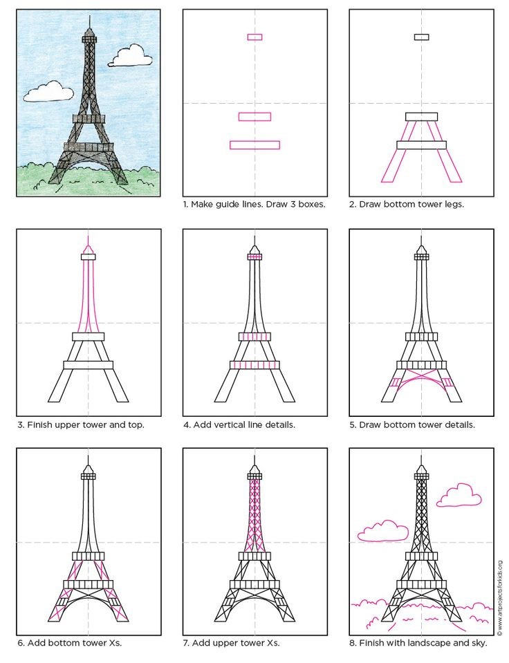Eiffel Tower idea 2 Drawing Ideas