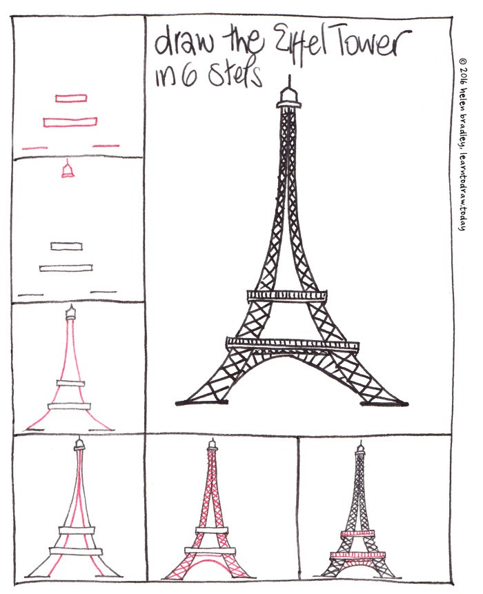 Eiffel Tower idea 3 Drawing Ideas