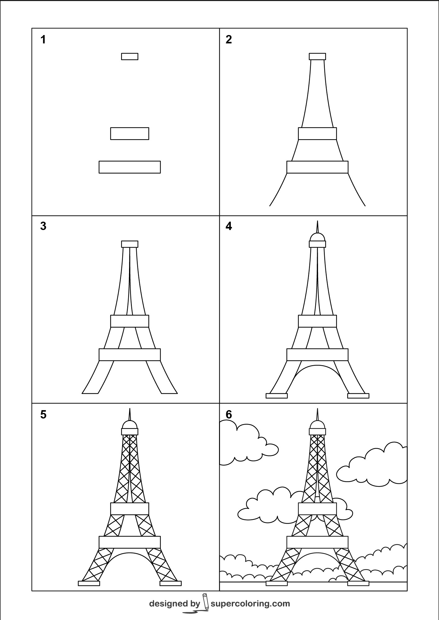 Eiffel Tower idea 6 Drawing Ideas