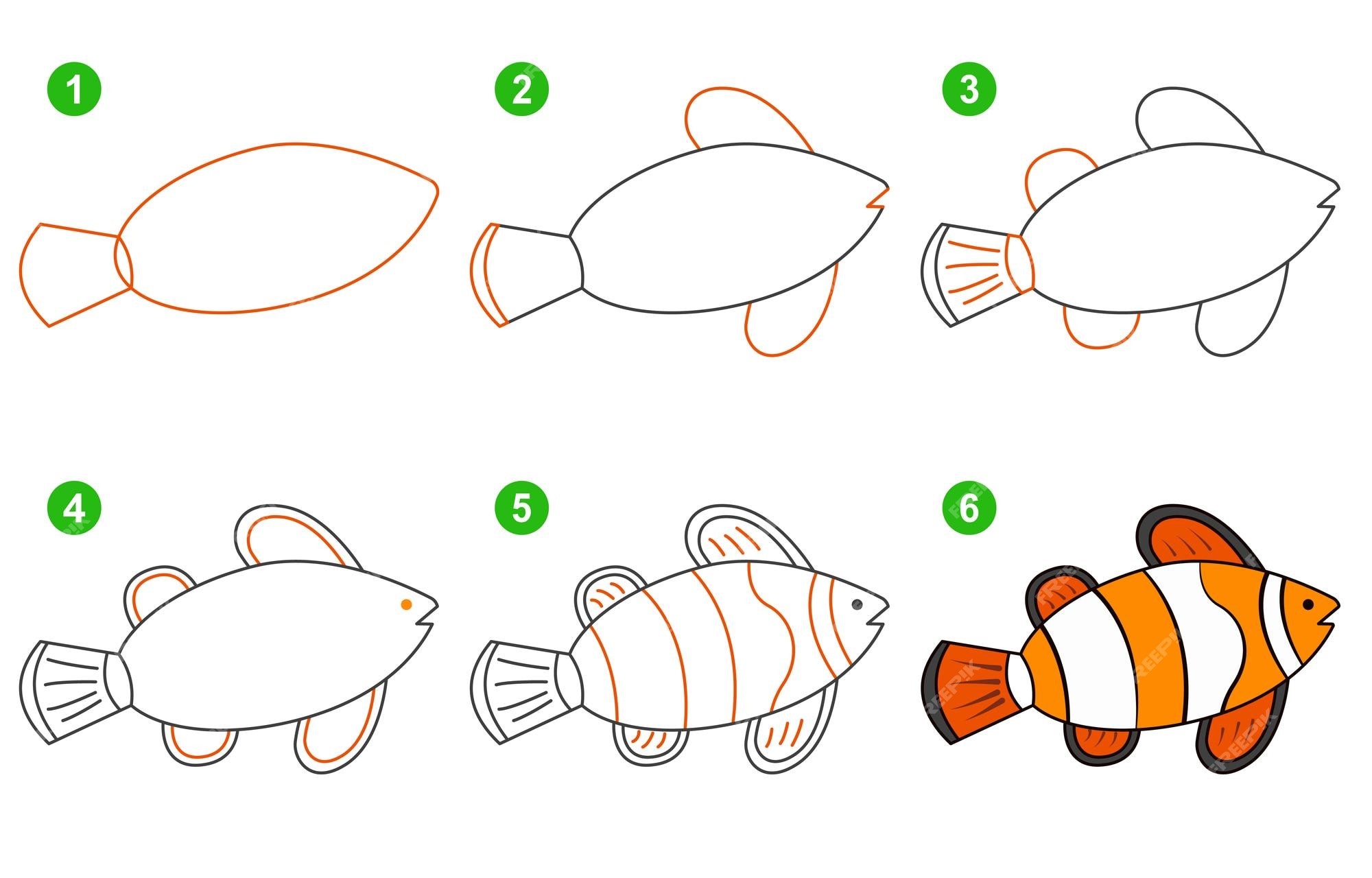 How to draw fish idea 10