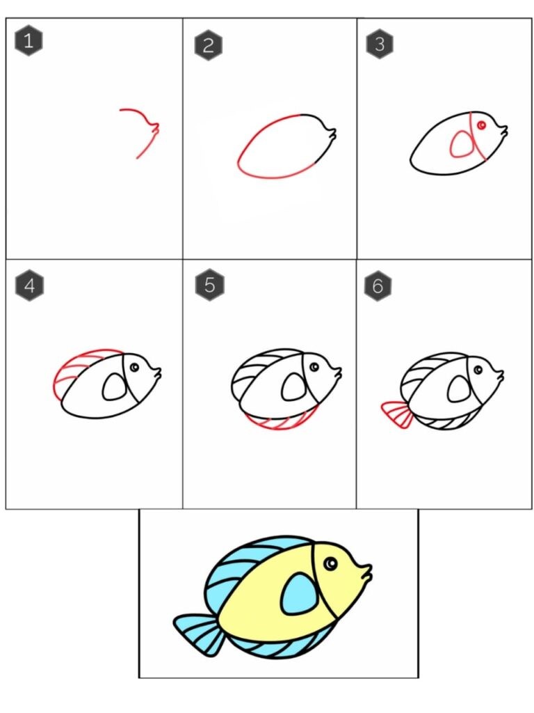 How to draw fish idea 11