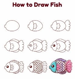How to draw fish idea 3