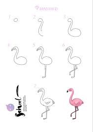 How to draw Flamingo idea 11