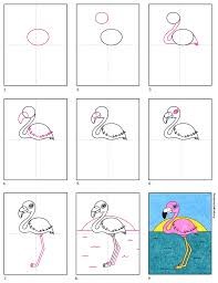 How to draw Flamingo idea 12