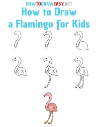 How to draw Flamingo idea 4