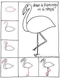 How to draw Flamingo idea 5