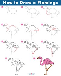 Flamingo Drawing Ideas