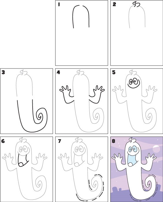 How to draw Ghost idea 11