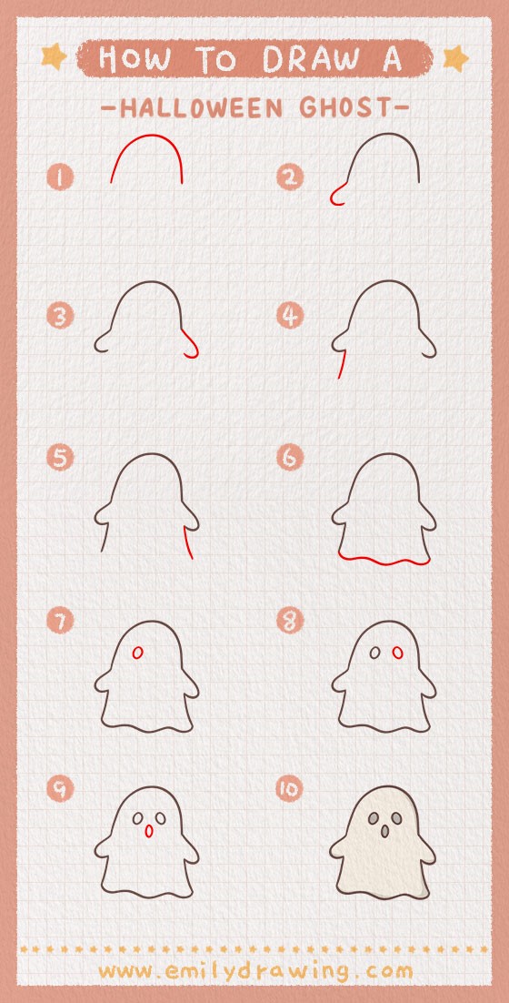 How to draw Ghost idea 12