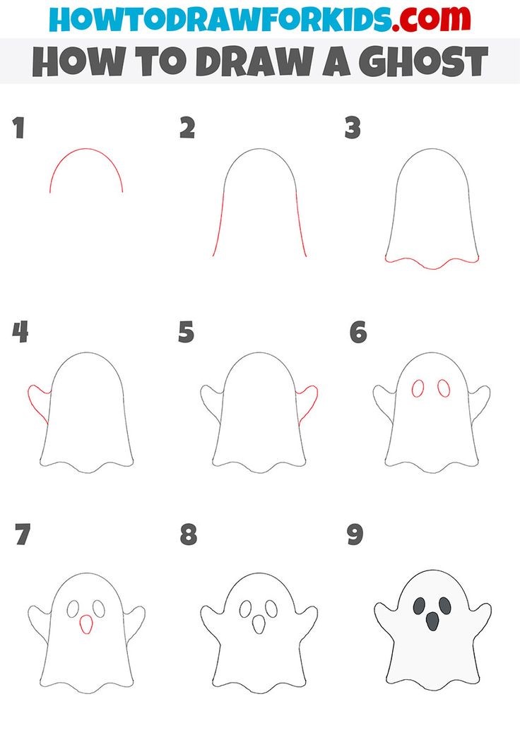 How to draw Ghost idea 2
