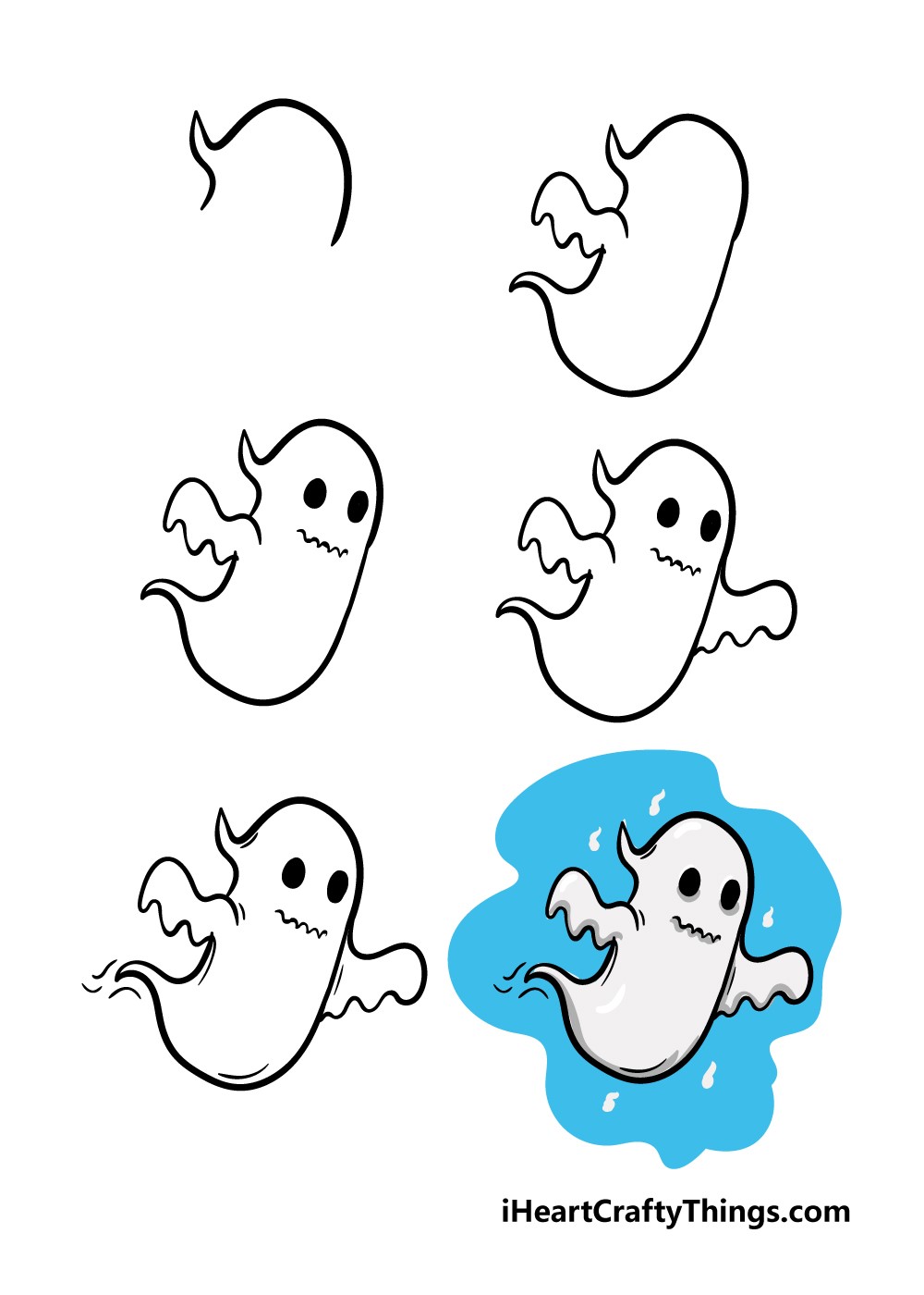 How to draw Ghost idea 5