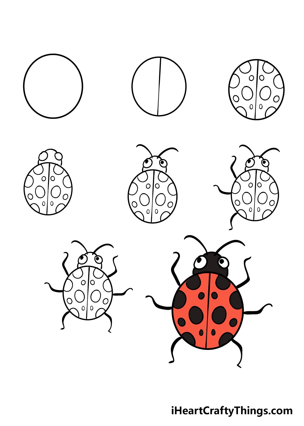 How to draw Ladybug idea 2