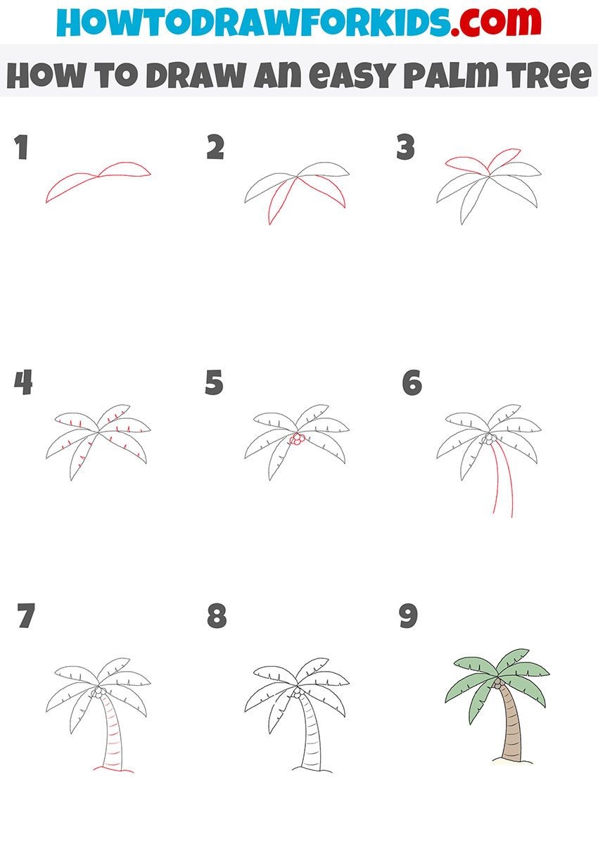 Palm Tree Idea 11 Drawing Ideas