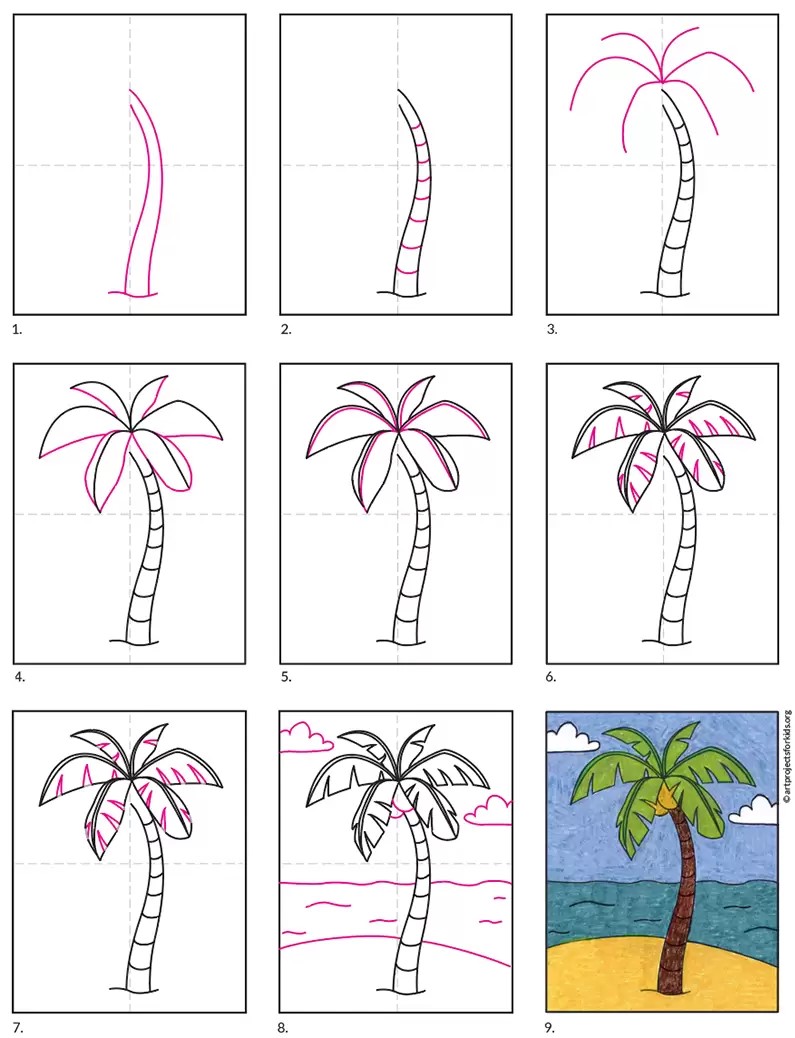 Palm Tree Idea 2 Drawing Ideas