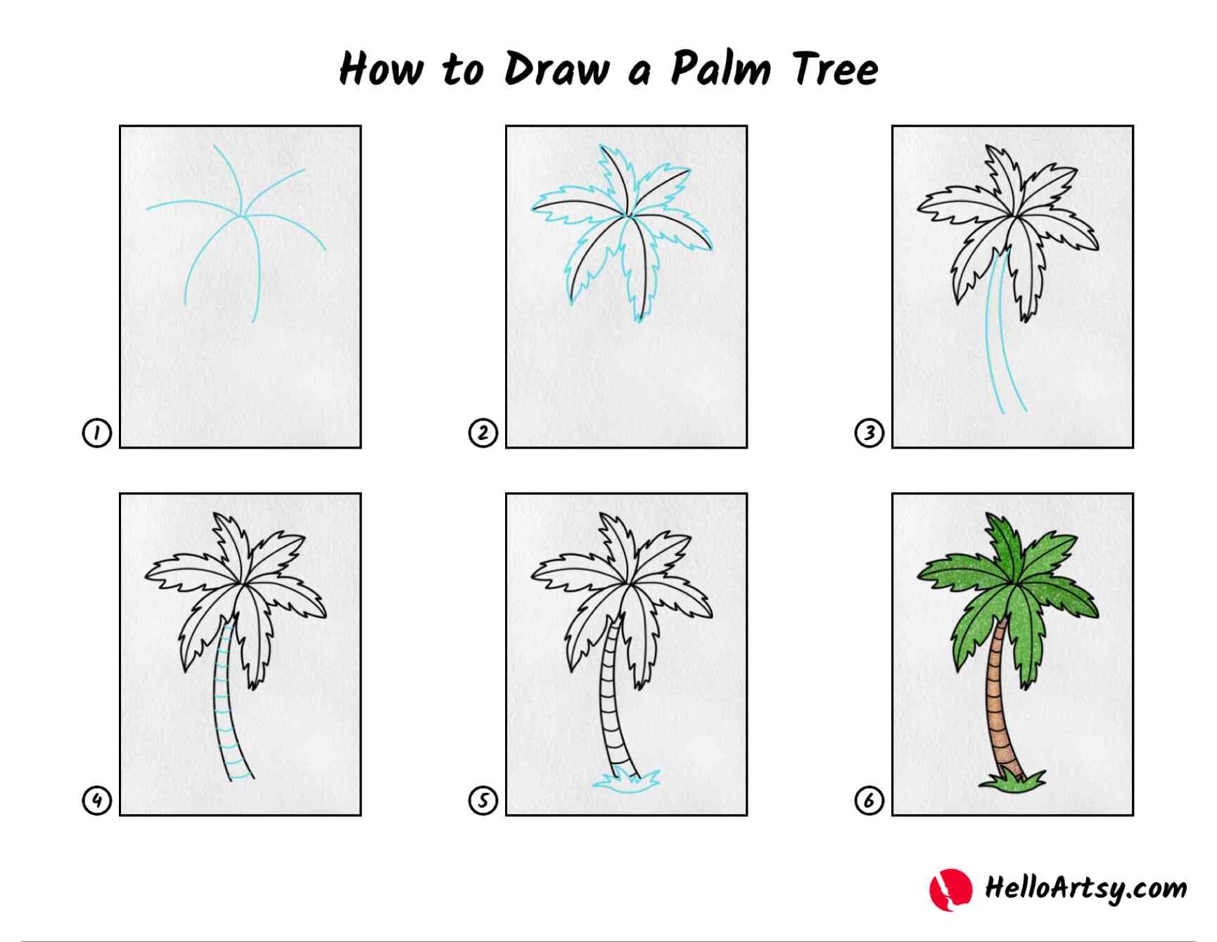 Palm Tree Idea 3 Drawing Ideas
