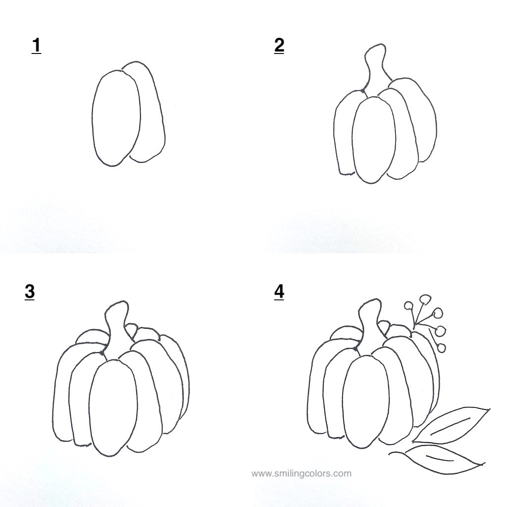 How to draw Pumpkin idea 13