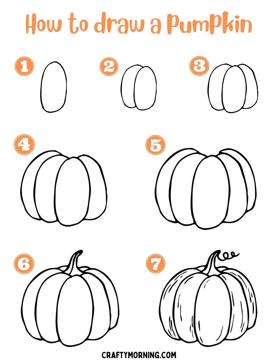 How to draw Pumpkin idea 2