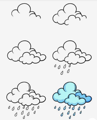 Rain cloud idea 2 Drawing Ideas