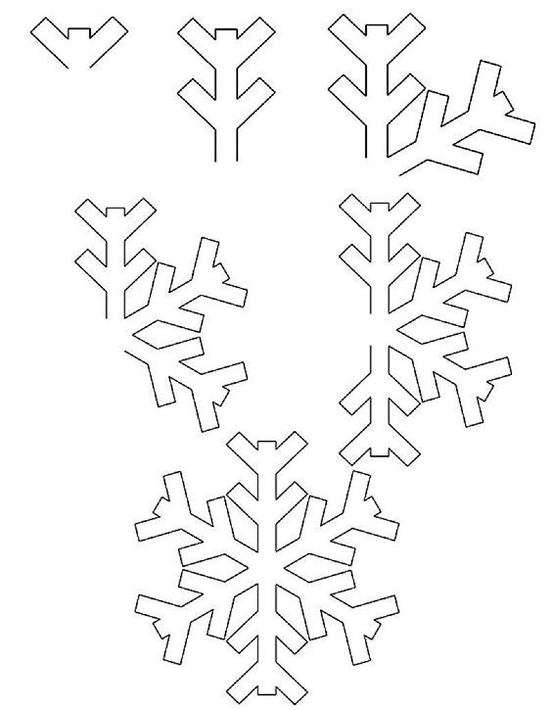 Snowflake idea 12 Drawing Ideas