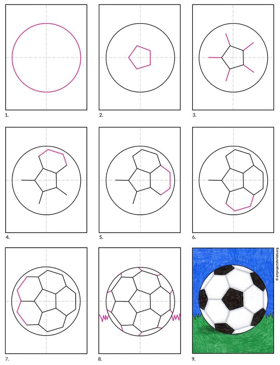 Soccer Ball Drawing Ideas