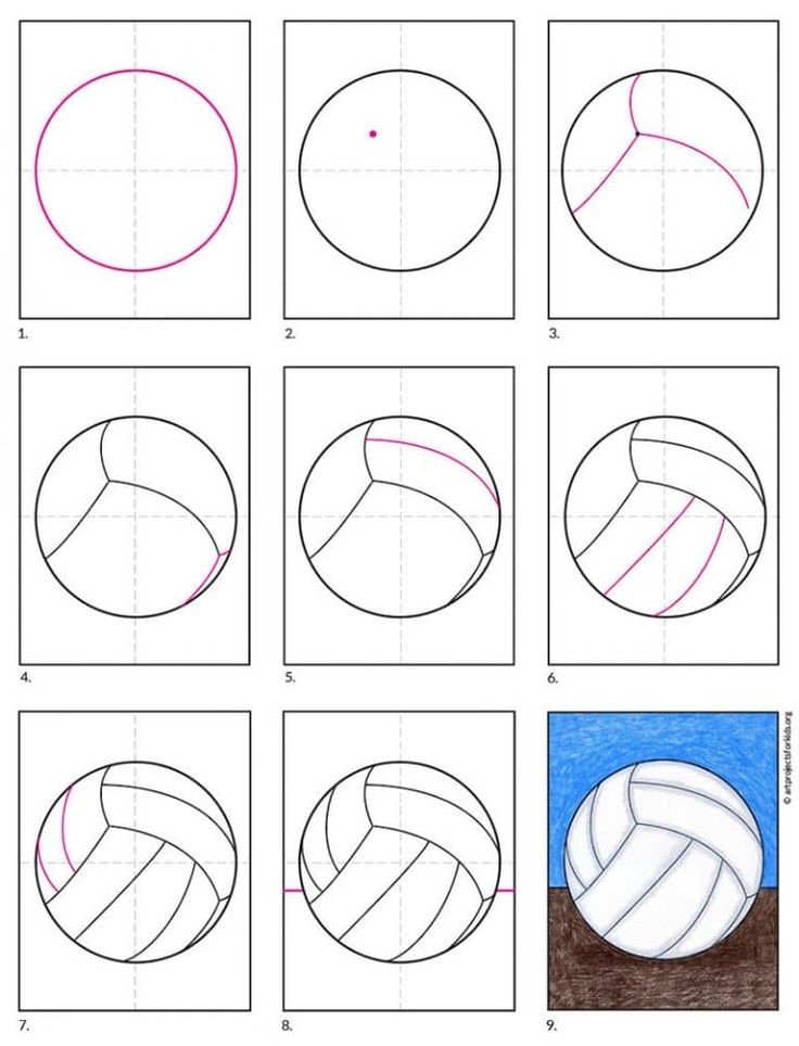 Volleyball idea 3 Drawing Ideas