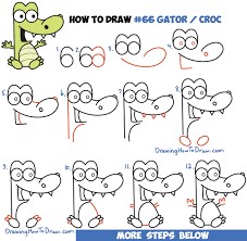 How to draw Alligator Ideas 6