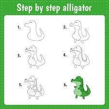 How to draw Alligator Ideas 8