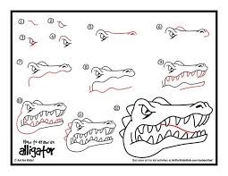 How to draw Alligator Ideas 9