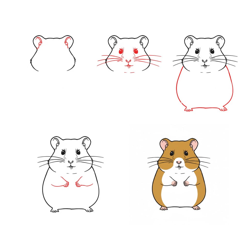 Basic Hamster Drawing Ideas