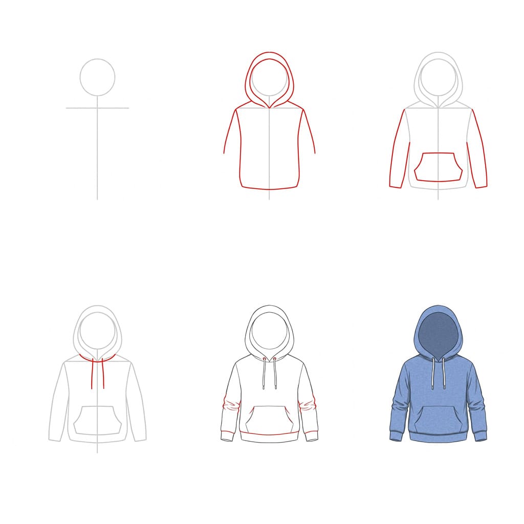 Chill Hoodie Drawing Ideas