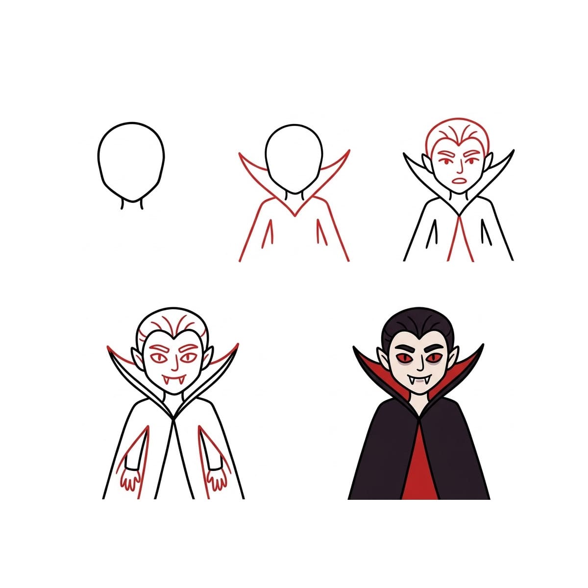 How to draw Cool Vampire