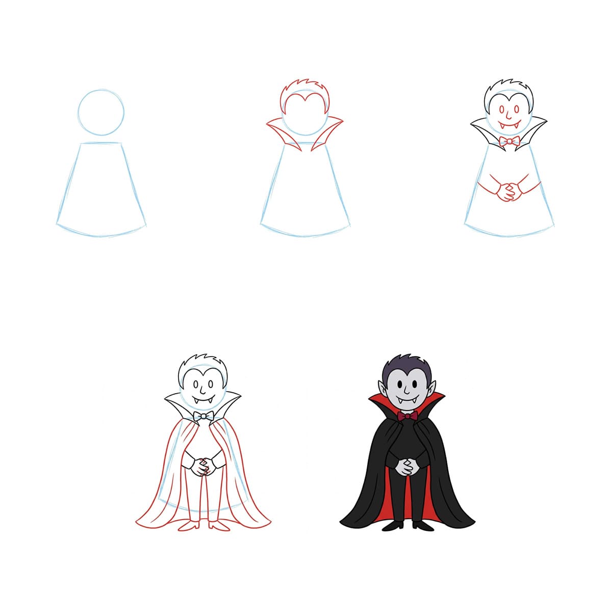 How to draw Good Vampire