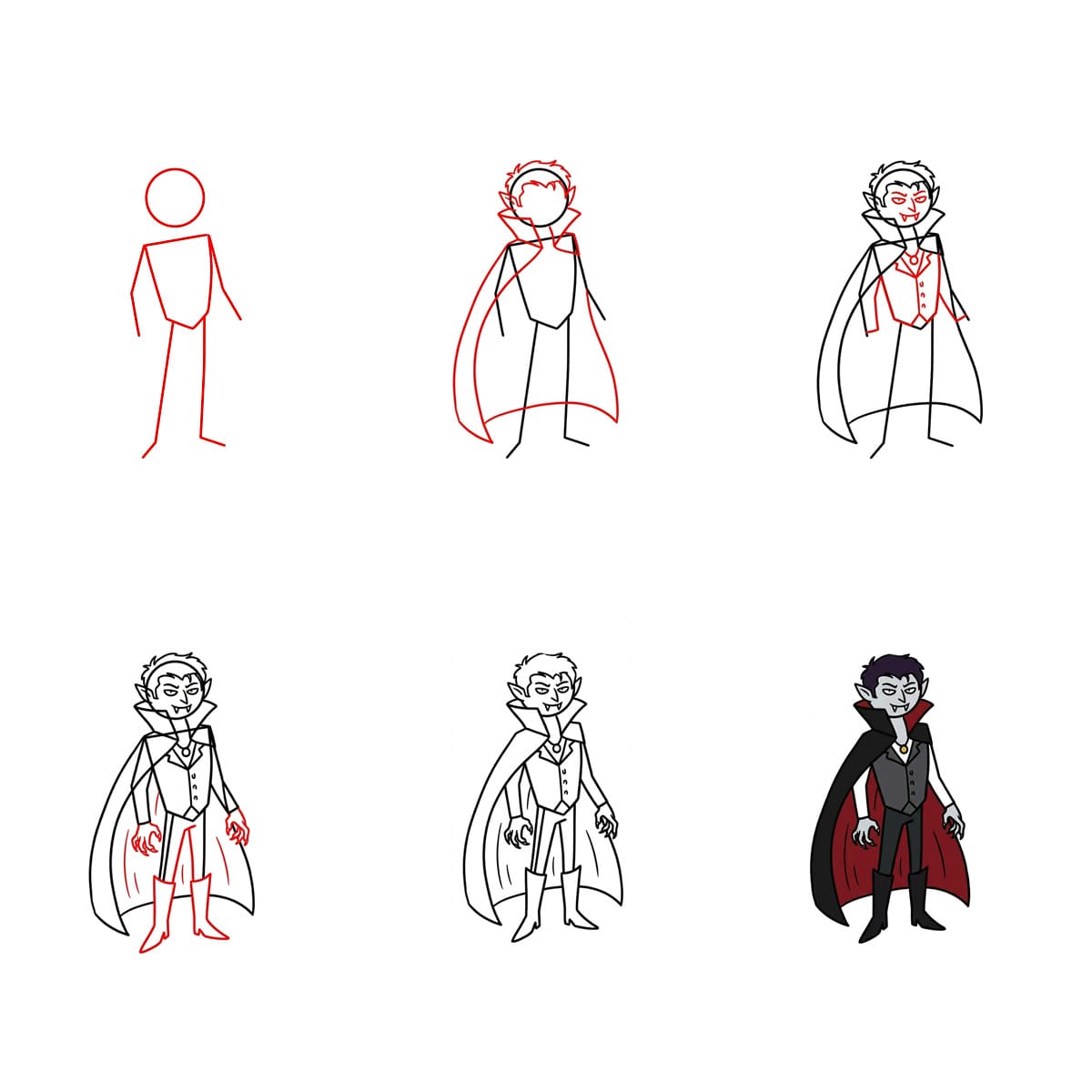 How to draw Great Vampire