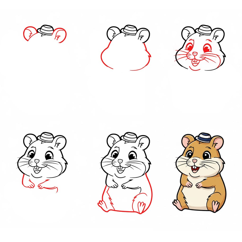 Hamster fun Drawing Ideas
