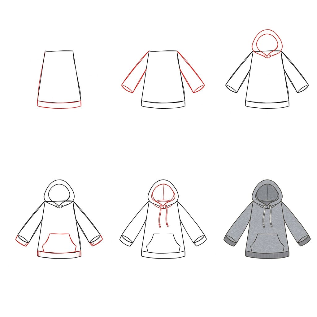 Urban Hoodie Drawing Ideas