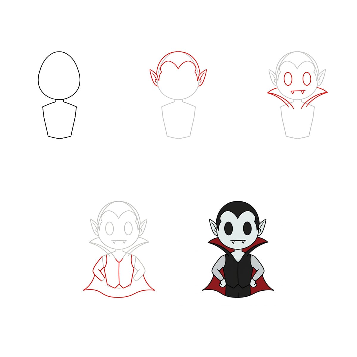 How to draw Vampire Images