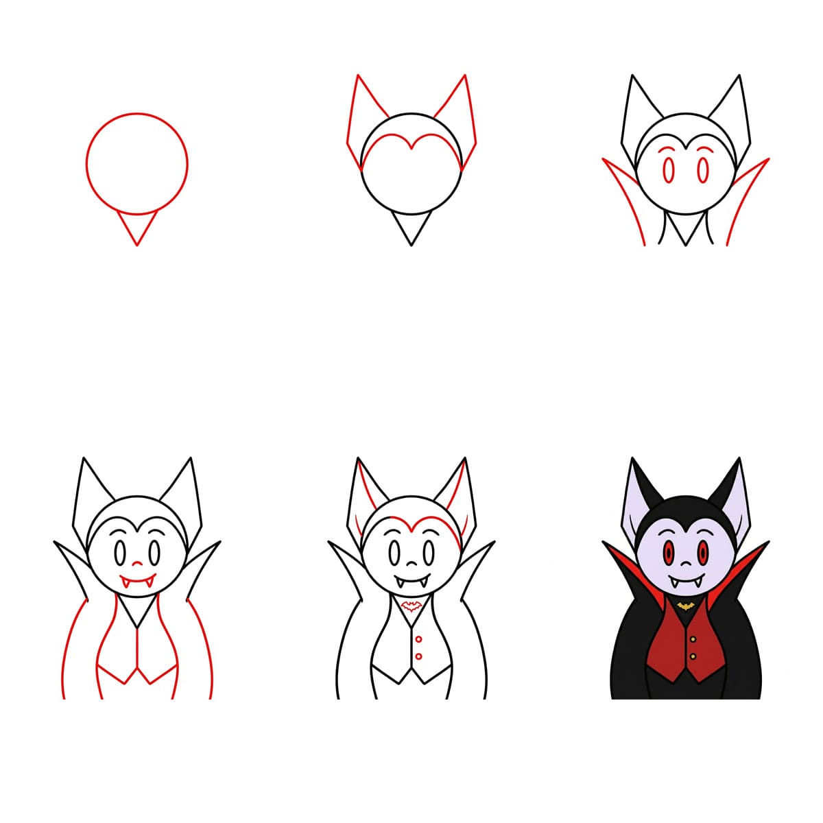 How to draw Vampire cute