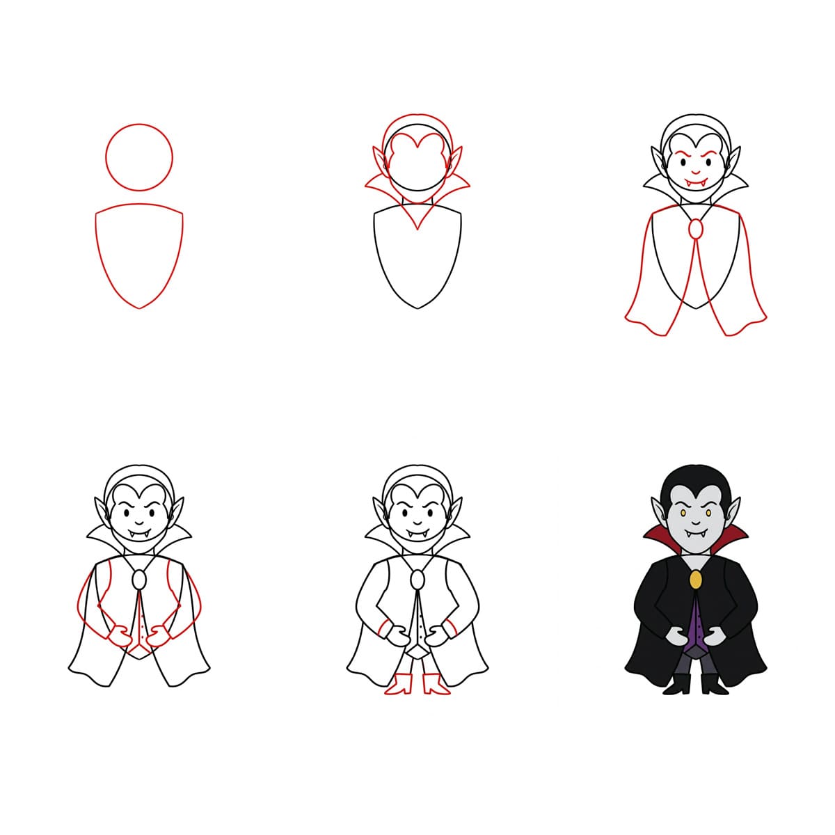 How to draw Vampire in Night