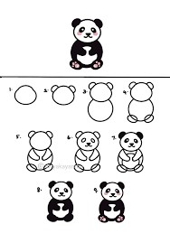 How to draw A cute panda
