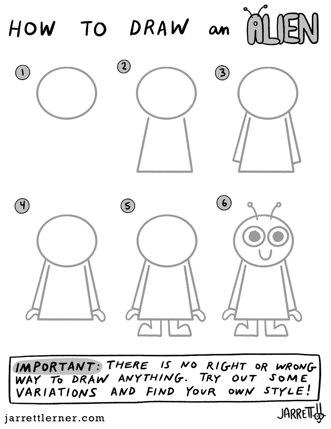 How to draw Alien idea 10