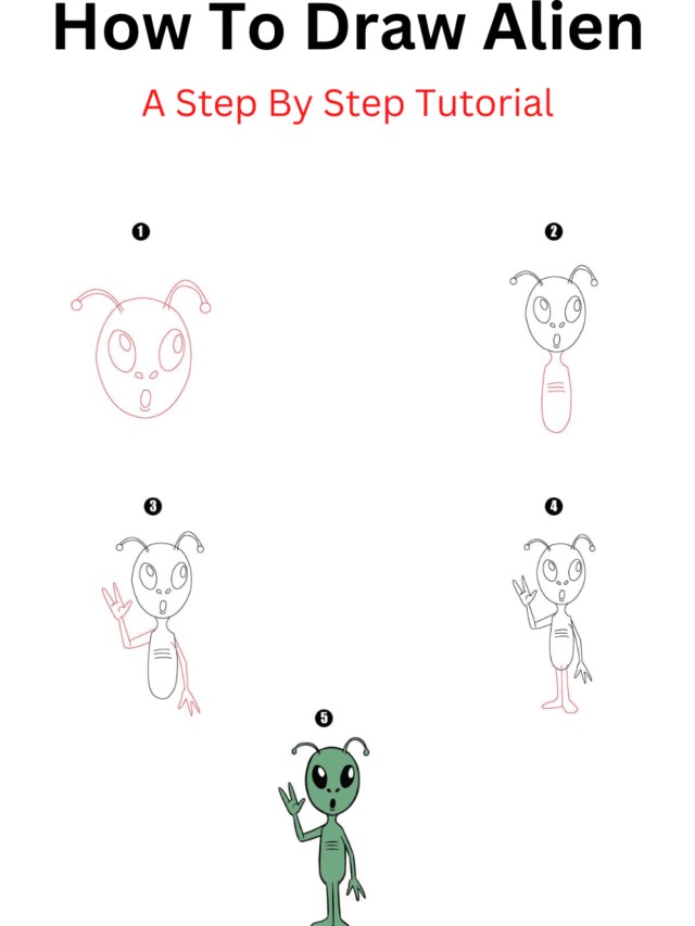 How to draw Alien idea 14