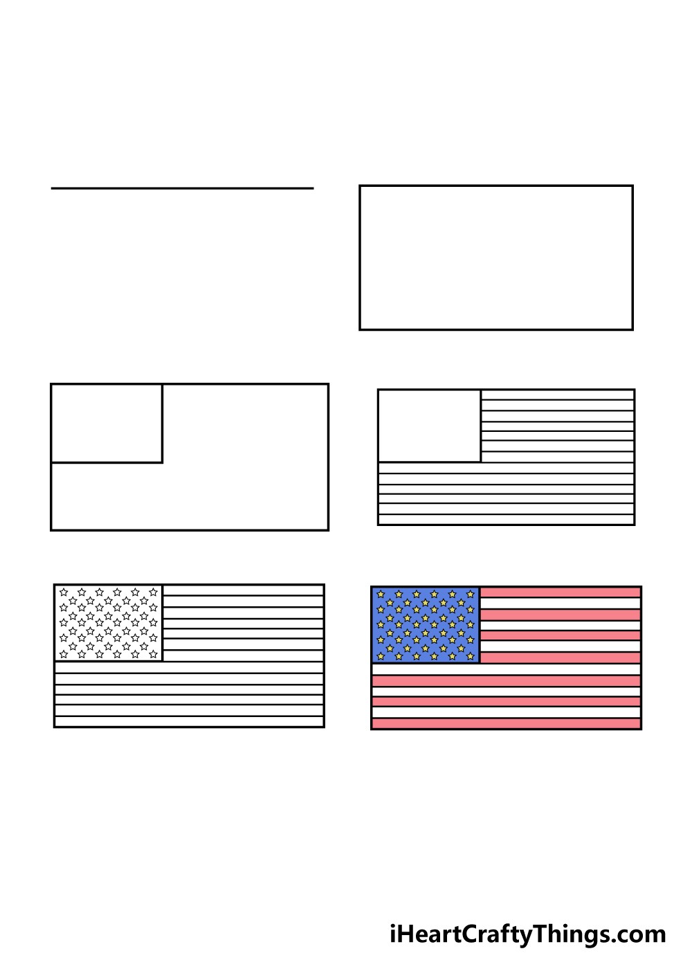American Flag idea 2 Drawing Ideas