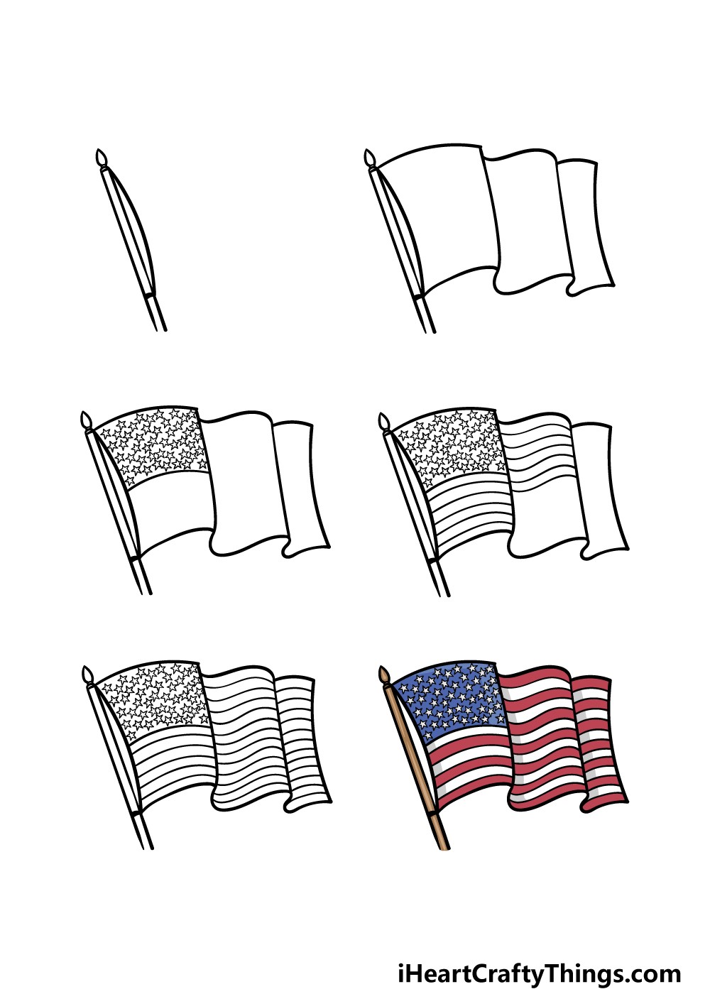 American Flag idea 4 Drawing Ideas