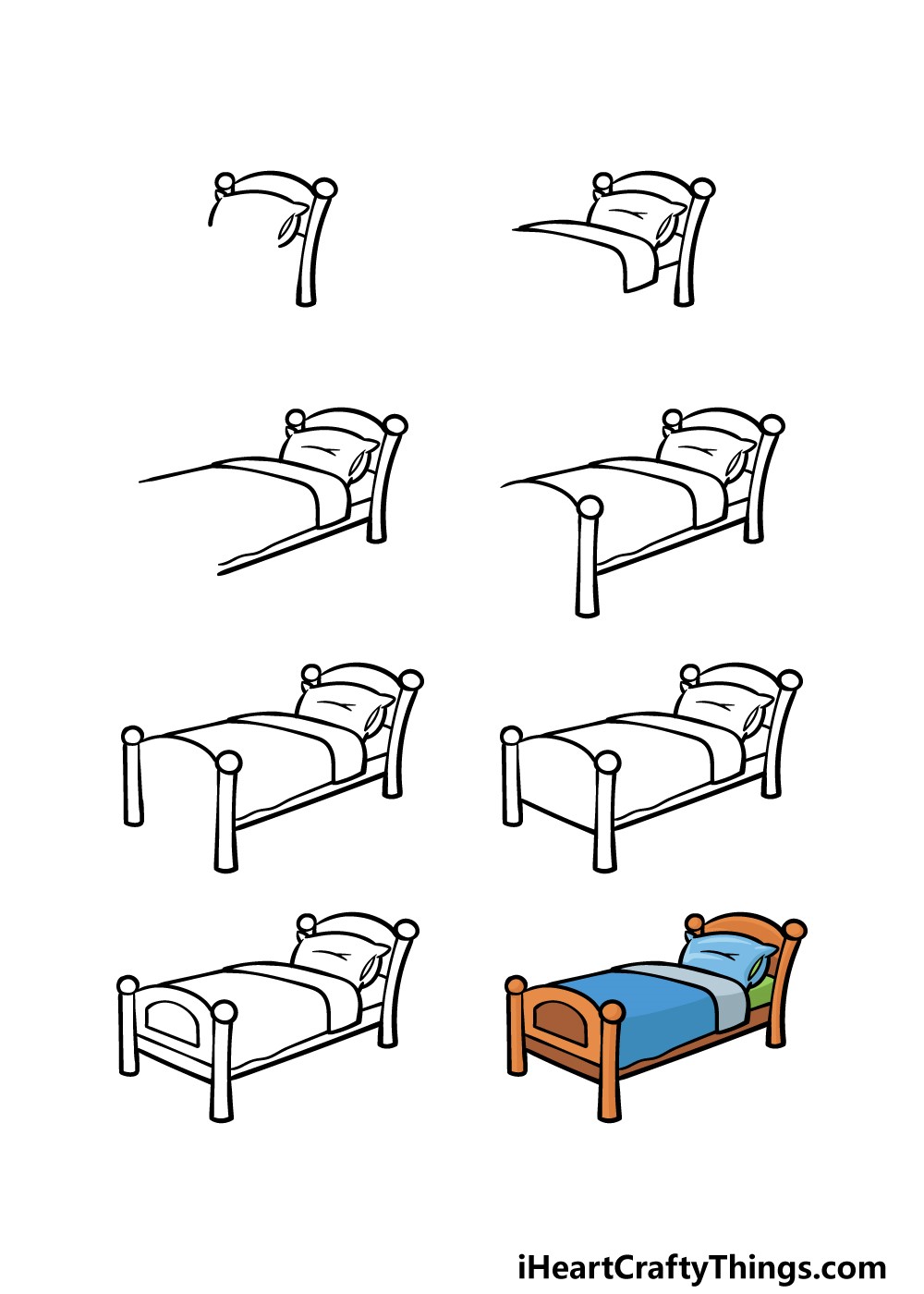 Bed Drawing Ideas
